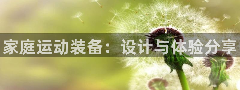 意昂4集团官网首页：家庭运动装备：设计与体验分享