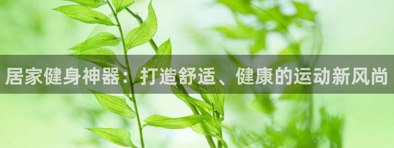 意昂4娱乐40996：居家健身神器：打造舒适、健康的运动新风