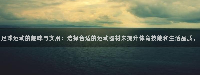 意昂体育4招商电话是多少号码：足球运动的趣味与实用：选择合适